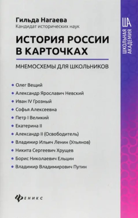 Школьная академия История России в карточках: мнемосхемы для школьников
