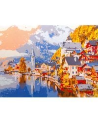 Раскраска на картоне. Прекрасная Австрия