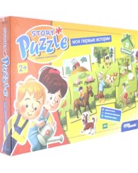 Развивающий пазл. Story puzzle. Деревня
