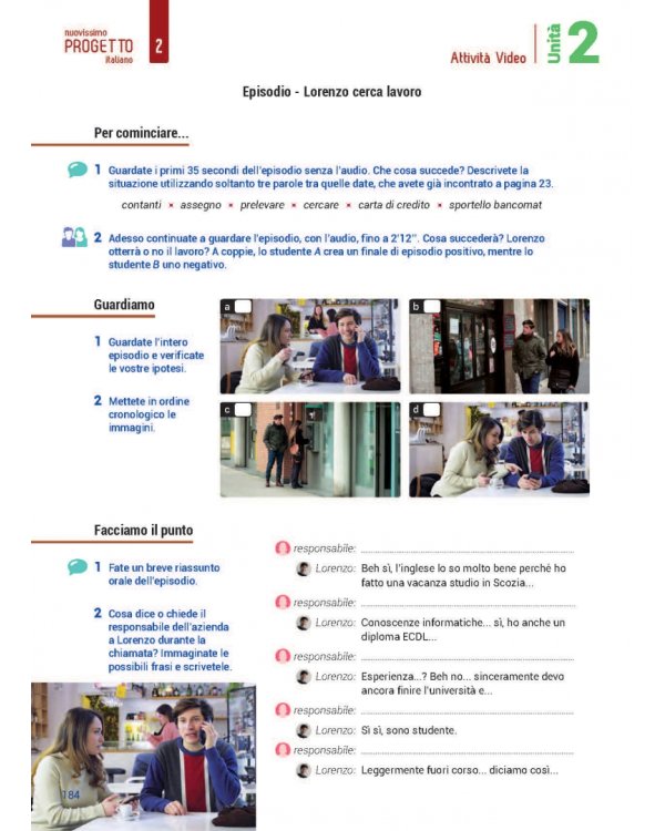 Nuovissimo Progetto italiano 2. Libro dello studente (+ DVD)