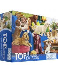 Пазл. Toppuzzle. Щенки одни дома, 2000 элементов