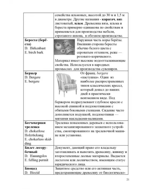 Лесотехнический толковый словарь