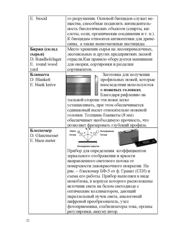 Лесотехнический толковый словарь