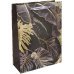 Пакет подарочный "Роскошные тропики", черный, 26х32х10 см