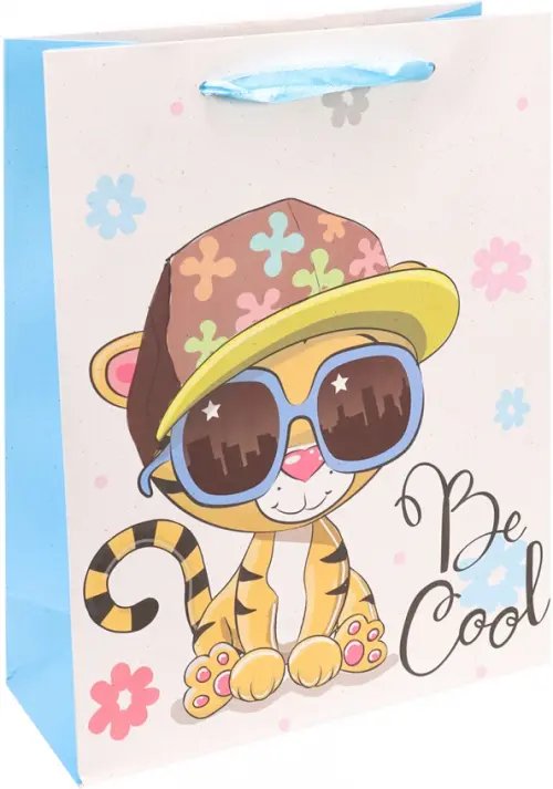 Пакет подарочный "Стильный тигренок", 18х24х8,5 см Пакет подарочный "Стильный тигренок", 18х24х8,5 см