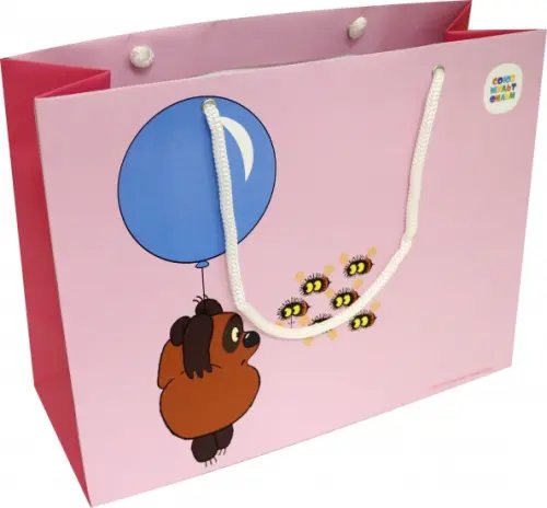 Пакет подарочный "Винни Пух", 30х23х12 Пакет подарочный "Винни Пух", 30х23х12