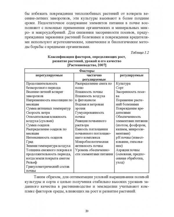 Основы сельскохозяйственных пользований. СПО