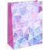 Пакет подарочный "Витраж", фиолетовый, 18х23х10 см