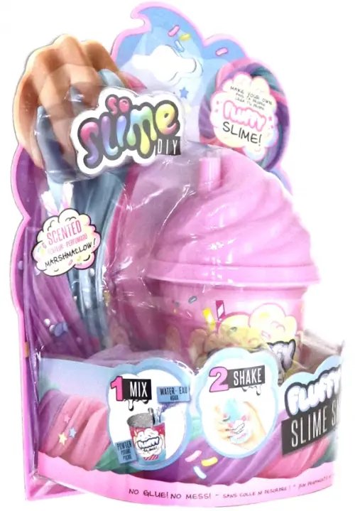 Набор для изготовления воздушного слайма So Slime Diy. Fluffy, розовый