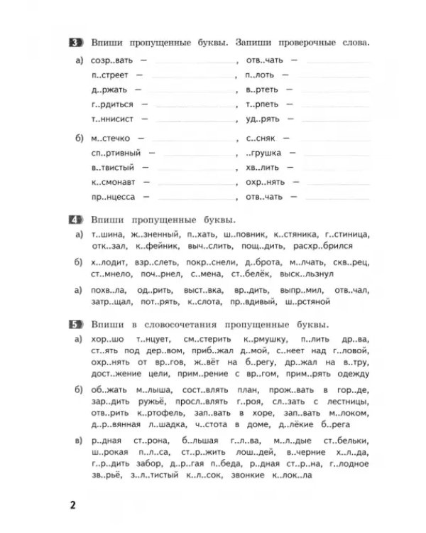 Тренажер по русскому языку. 3 класс. Орфография в корне слова