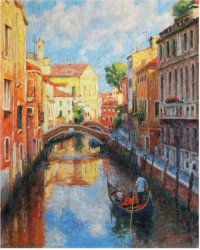 Картина по номерам &quot;Солнечная Венеция&quot;, на подрамнике, 40х50 см