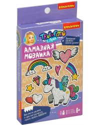 Алмазная мозаика. Наклейки единорог