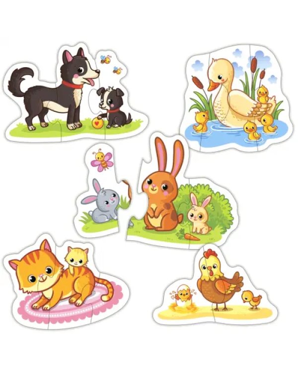 Развивающая мозаика. Baby Puzzle. Мамы и малыши-1