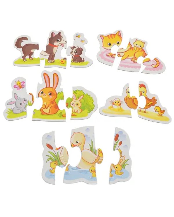Развивающая мозаика. Baby Puzzle. Мамы и малыши-1