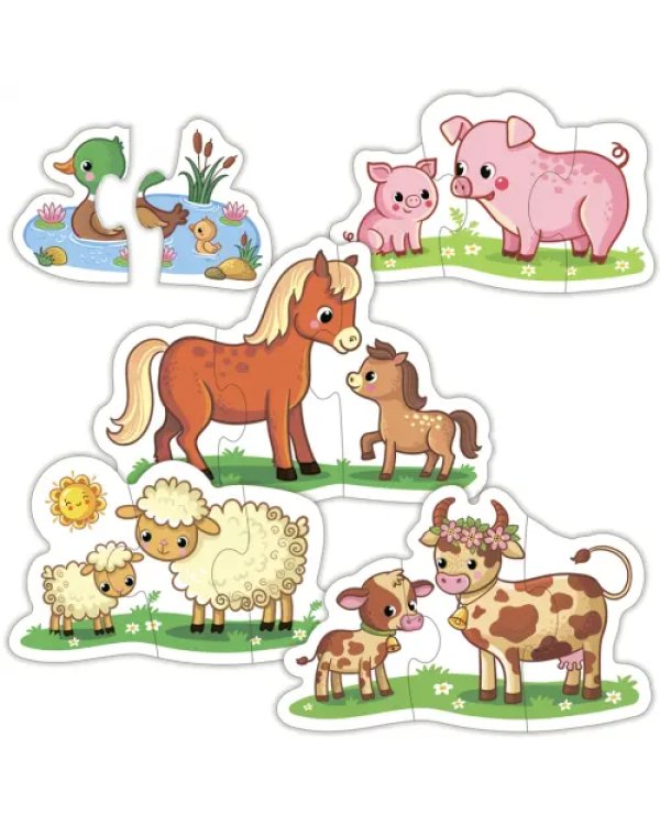 Развивающая мозаика. Baby Puzzle. Мамы и малыши-2