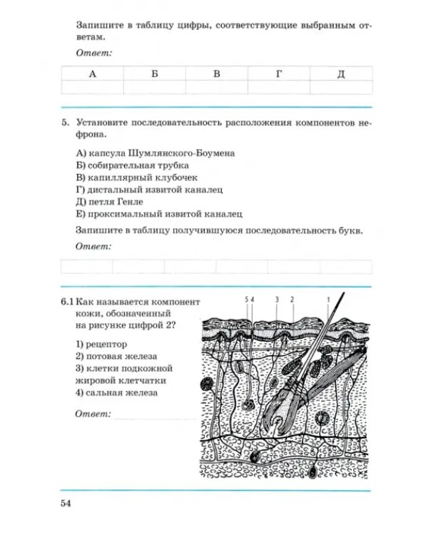 Биология. Человек и его здоровье. 8 класс. Контрольно-проверочные работы. ФГОС