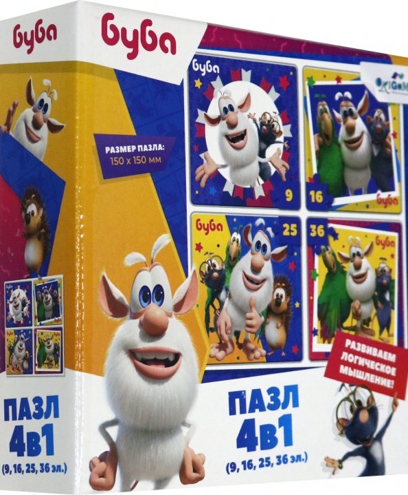 Пазл 4 в 1. Буба, вид 1