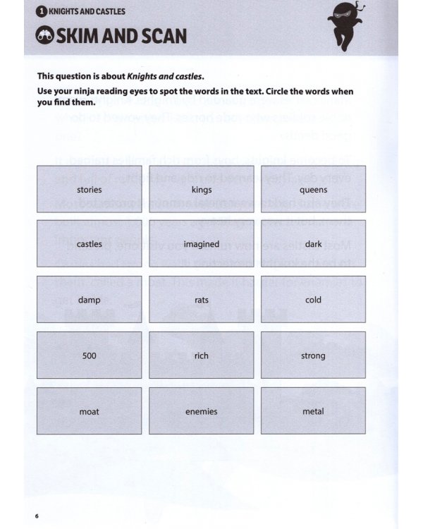 Comprehension Ninja Workbook for Ages 5-6