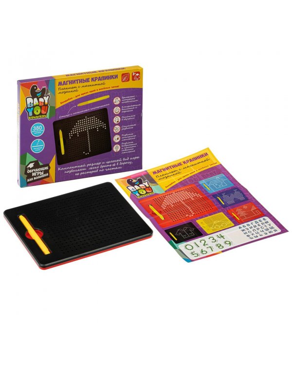 Mозаика в планшете. Магнитные крапинки, 380 шариков