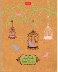 Тетрадь &quot;Маленькие птички&quot;, А5, 96 листов, клетка