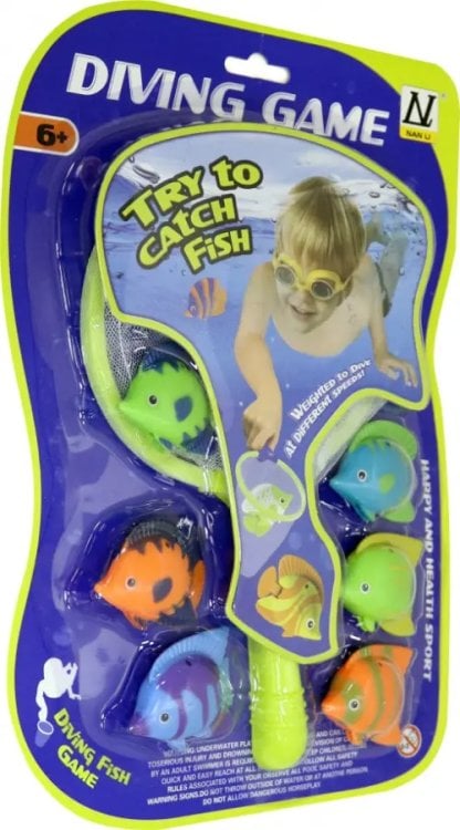 Игры в воде. Поймай рыбку