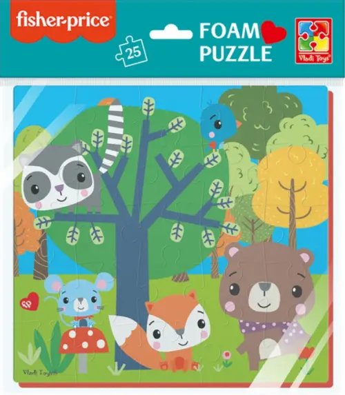 Мягкие пазлы Fisher Price. Лесные жители, 25 элементов Мягкие пазлы Fisher Price. Лесные жители, 25 элементов
