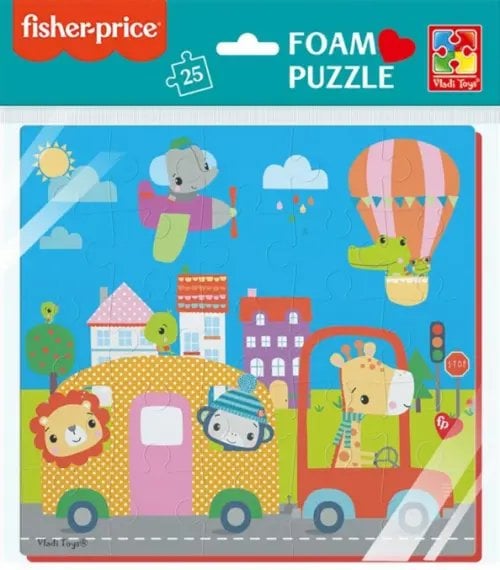 Мягкие пазлы Fisher Price. Город, 25 элементов Мягкие пазлы Fisher Price. Город, 25 элементов