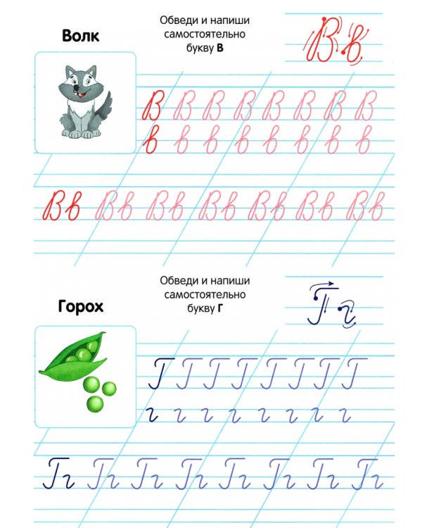 Прописи первоклассника. Прописные буквы
