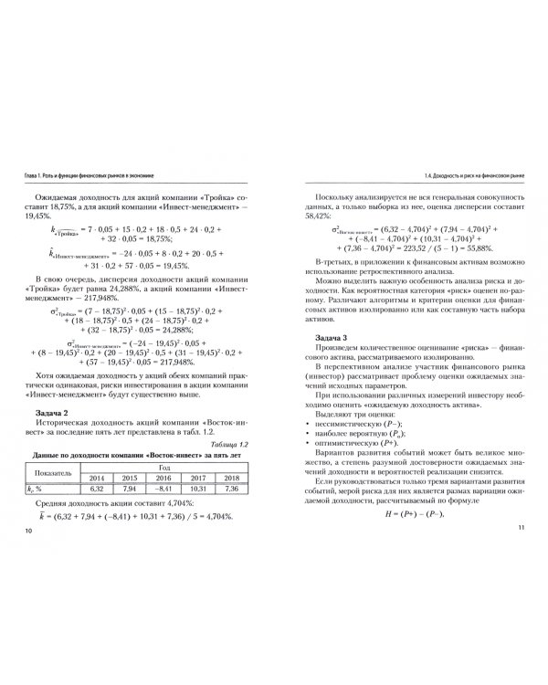 Финансовые рынки. Практикум. Учебное пособие