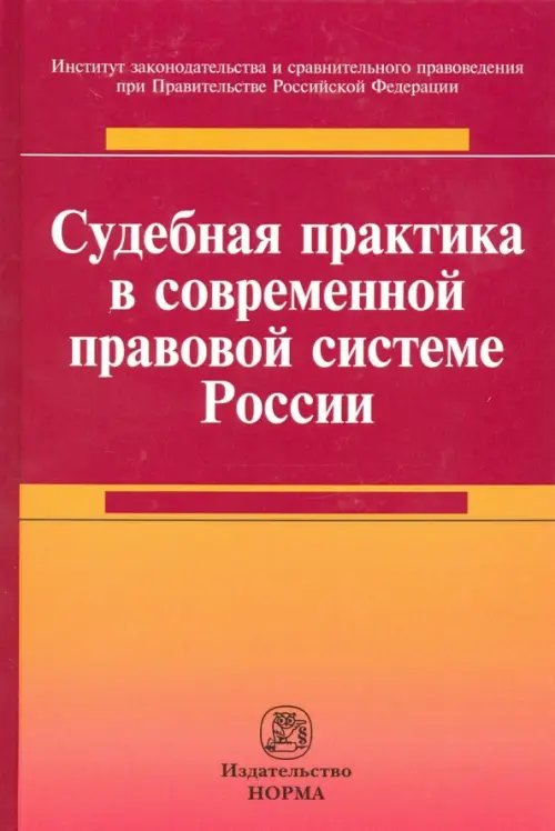 Судебная практика в современной правовой системе России. Монография Судебная практика в современной правовой системе России. Монография
