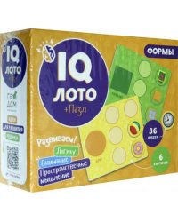 Лото. Формы, 36 фишек, 6 карточек