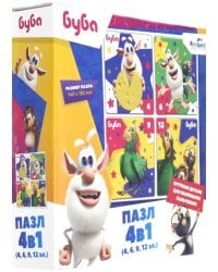 Набор пазлов 4 в 1. Буба. Сы-ы-ыр!