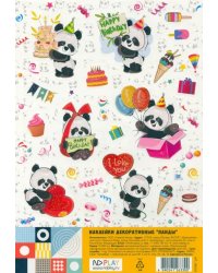 Наклейки декоративные "Панды"