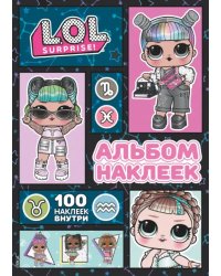 L.O.L. Surprise! Альбом наклеек (розовый). 100 наклеек внутри