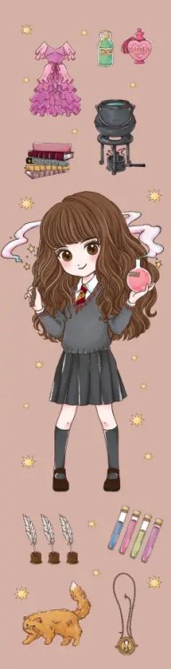 Закладка с резинкой. Гермиона Грейнджер