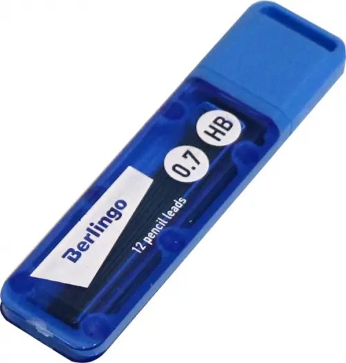 Грифели для механических карандашей Berlingo, 0,7 мм, НВ, 12 штук Грифели для механических карандашей Berlingo, 0,7 мм, НВ, 12 штук