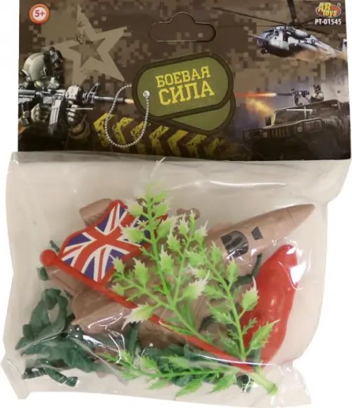 Игровой военный набор. Боевая сила с самолетом, 9 предметов