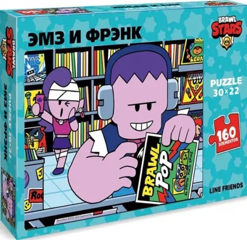 Пазл "Brawl Stars. ЭМЗ и Фрэнк", 160 элементов