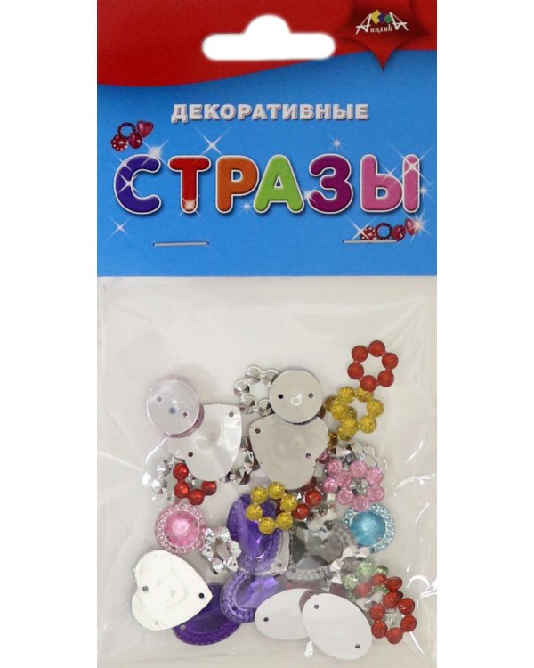 Декоративные стразы, 10x15 мм, 20 штук
