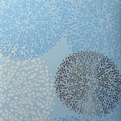 Бумага оберточная "Голубые узоры", 100x70 см, арт. 87712