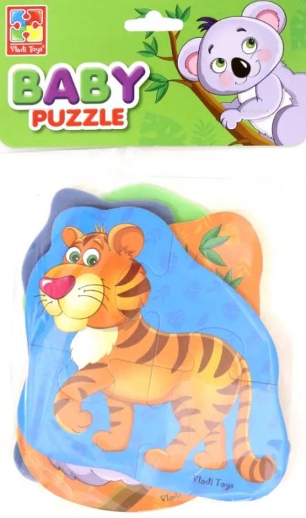 Мягкие пазлы. Baby puzzle. Тигренок и друзья, 4 картинки Мягкие пазлы. Baby puzzle. Тигренок и друзья, 4 картинки