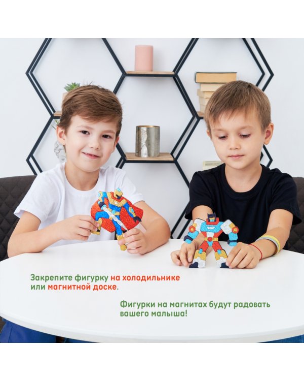 Игрушки на магнитах с фольгой. Супергерои