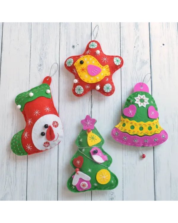 Игрушка из фетра своими руками. Новогодние игрушки