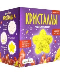 Набор для экспериментов. Фигурный кристалл. Звезда желтая