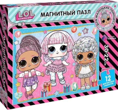 Пазл магнитный "LOL surprise. Lights Glitter", 12 элементов