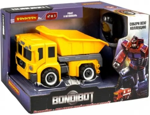 Трансформер-конструктор с отвёрткой 2 в 1. Bondibot. Самосвал-робот Трансформер-конструктор с отвёрткой 2 в 1. Bondibot. Самосвал-робот