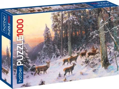 Пазл. Premium. В зимнем лесу, 1000 элементов