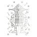 Раскраска А4. Страна роботов