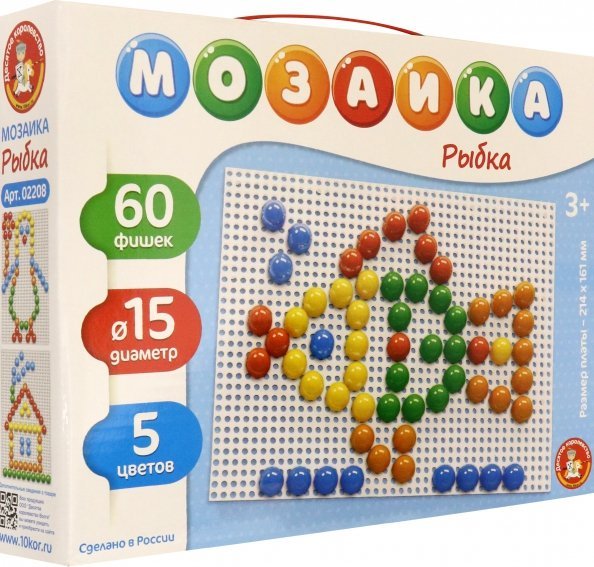 Мозаика для малышей. Рыбка, 60 элементов Мозаика для малышей. Рыбка, 60 элементов