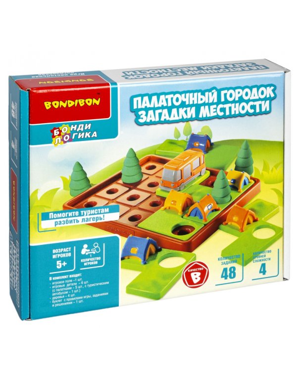 Игра логическая. БондиЛогика. Палаточный городок. Загадки местности